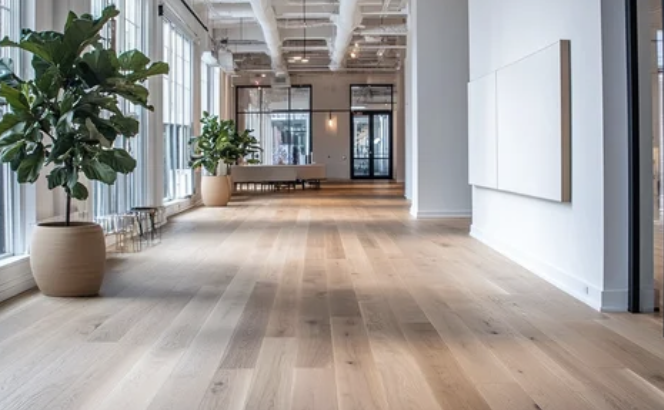 Hardwood flooring sample and install