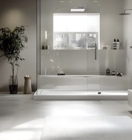 Modern tile flooring